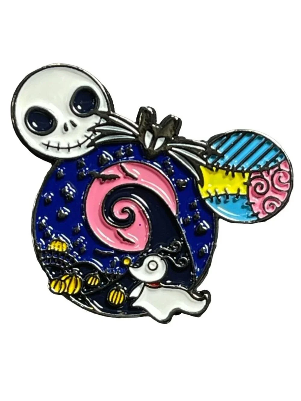 Jack Sally Skellington Lapel Pin Mouse Icon Badge Nightmare Brooch Accessories